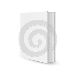 Blank vertical book template. Blank magazine or book cover, brochure booklet. Vector illustration