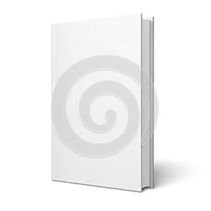 Blank vertical book template.