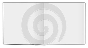 Blank vertical book template.