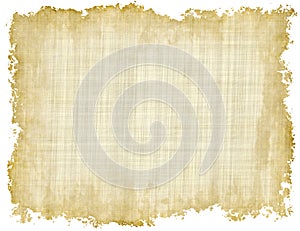 Blank Vintage Paper Texture with uneven edges on white backgrounds