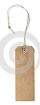Blank vintage tag