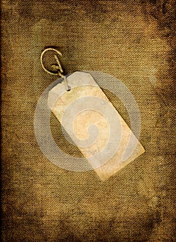 Blank vintage tag