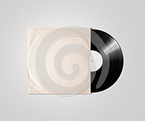 Blank vinyl album cover sleeve mockup, , clipping path.