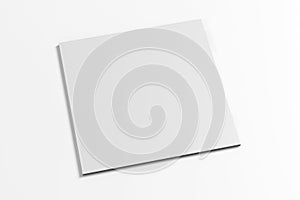 Blank vinyl with cover isolated on white
