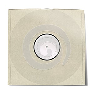 Blank Vinyl Record Sleeve photo