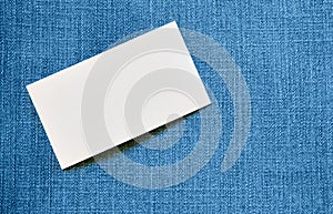 Blank visiting card