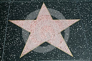 Blank Walk of Fame Star