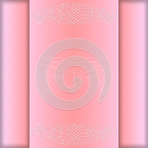 Blank wedding pink paper