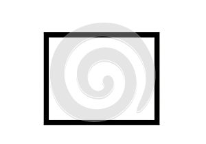 Blank white area framed by a simple black rectangular border. The