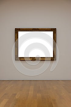 Blank White Art Gallery Frame Picture Wall White Contemporary Mo