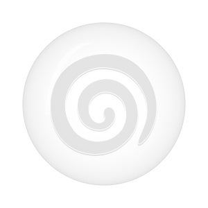 Blank white badge. Vector realistic illustration. Realistic mockup.