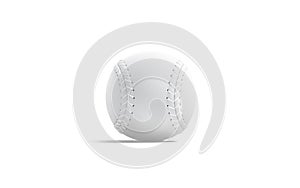 Blank white baseball ball with seam mock up, front view