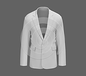 Blank Blazer mockup. Front view. photo