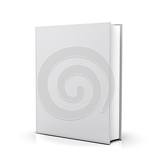 Blank white book cover photo