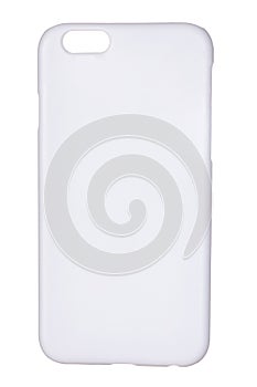 Blank white case for mobile phone