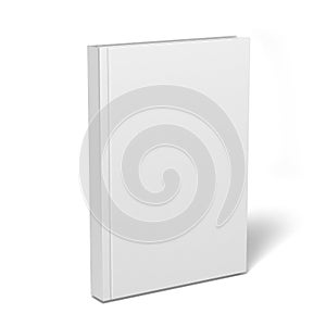 Blank white catalog, magazines, book mock up on grey background. 3d render illustration.