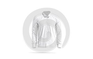 Blank white classic shirt mockup, front view