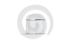 Blank white cosmetic can mock up, isolated