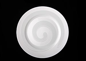 Blank white dinner plate