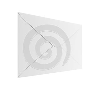 Blank white envelope