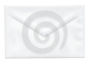 Blank white envelope