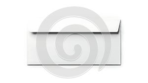 A white envelope on a white background (ai generated)