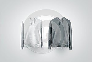 Blank white and gray sweatshirt mock up set photo