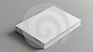 The blank white hardcover book.AI generated image