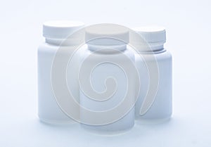 Blank White Medicine Bottle