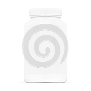 Blank White Medicine Bottle