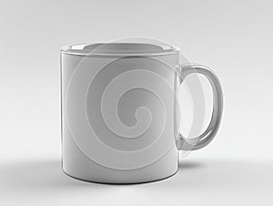 Blank White Ceramic Coffee Mug Mockup