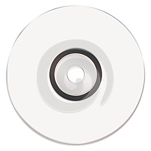 Blank white music cd