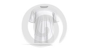 Blank white oversize t-shirt mockup, looped rotation, 4k