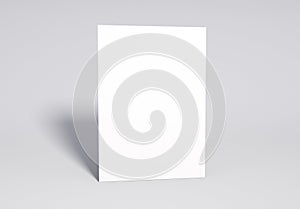 Blank white Page Mock up, 3d rendering.