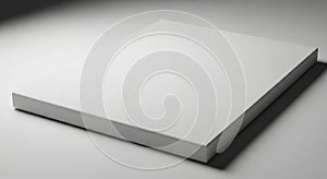 Blank white paper stack with dramatic lighting