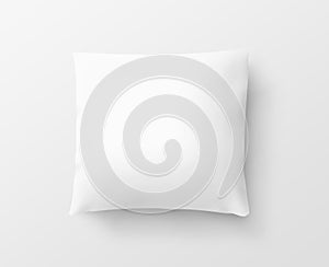 Blank white pillow case design mockup, , clipping path, 3d illustration