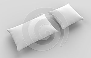 Blank white pillow cushion ready for your design. 3d render illustration photo