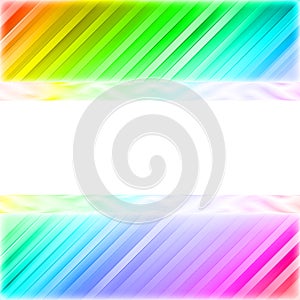 Blank white plate on the colorful background