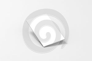 Blank white rectangle for phone display app web design mockup
