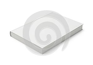 Blank white rectangular box isolated on white background for mockups