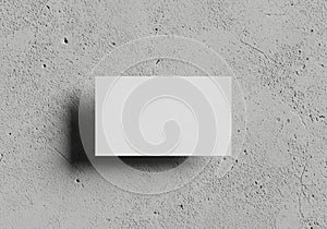 The card casts a soft shadow to the left, indicating a light source from