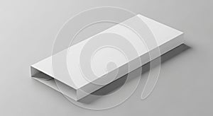 Blank White Rectangular Packaging Box Mockup
