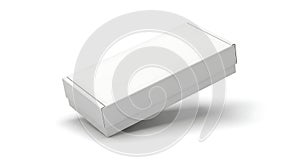 Blank White Rectangular Product Packaging Box Mockup