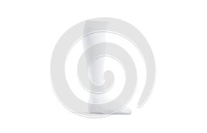 Blank white soccer socks mock up, half-turned view photo
