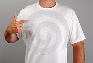 Blank white t-shirt photo