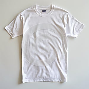 Blank White T-shirt Laid Flat