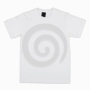 Blank white t-shirt set isolated mock up tshirt to be printed.
