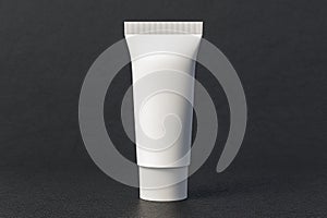 Blank white tube lotion or cream container