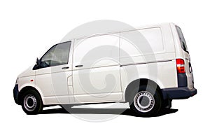 Blank white van