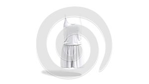 Blank white women romper mockup, looped rotation